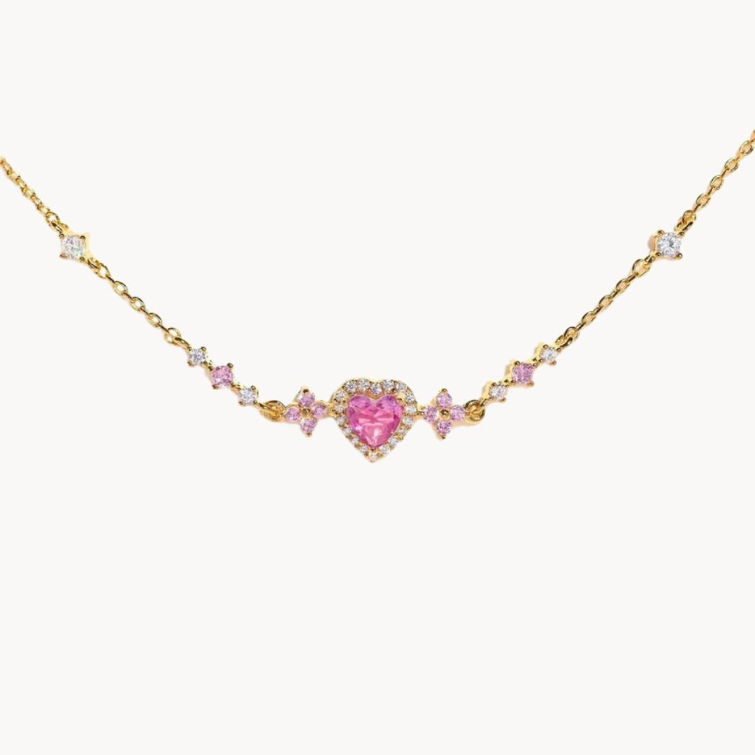 Pulsera de corazón con circonitas