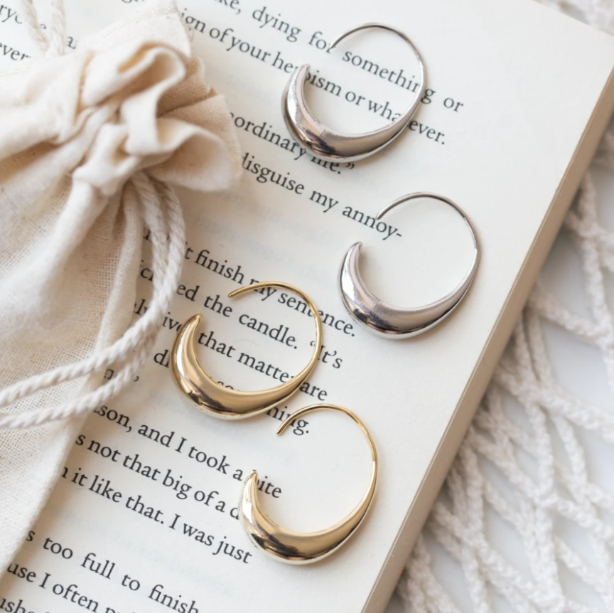 Pendientes de lujo de oro y plata