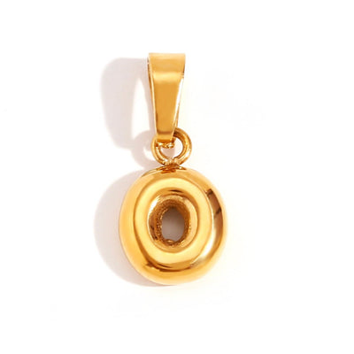 Collar con letras de burbujas