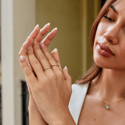 Anillo de eternidad de cristal