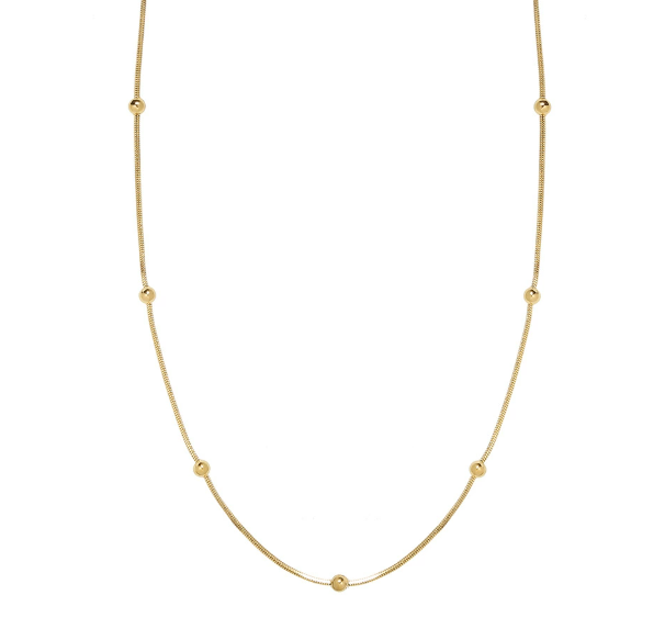 Collar de cadena dorada con cuentas Niyah