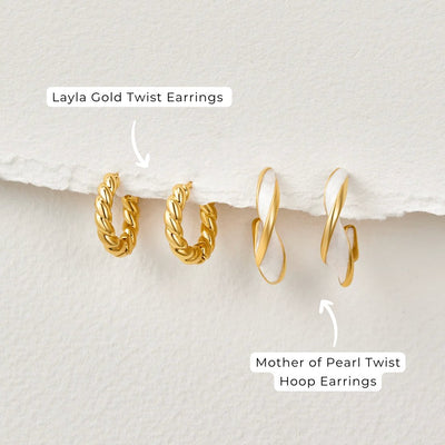 Pendientes Layla Gold Twist