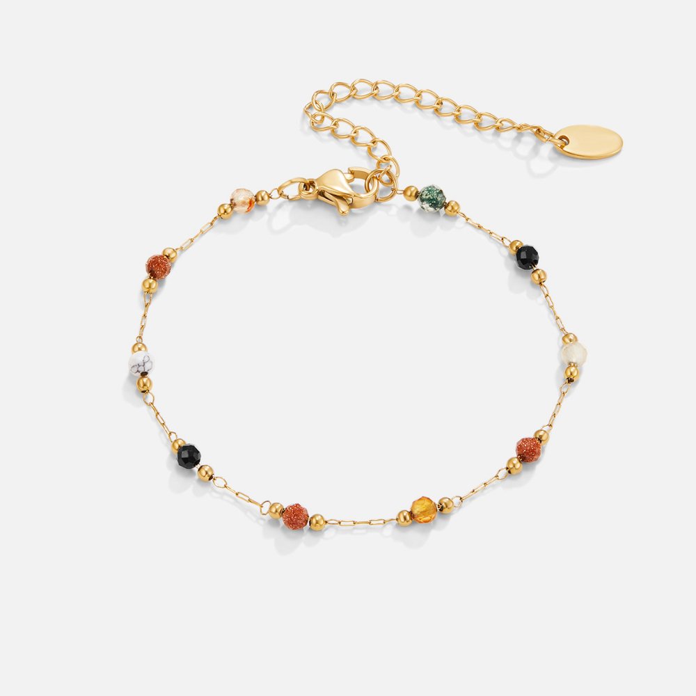 Pulsera de cuentas de piedra Lulu