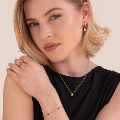 Pulsera de cuentas de piedra Lulu