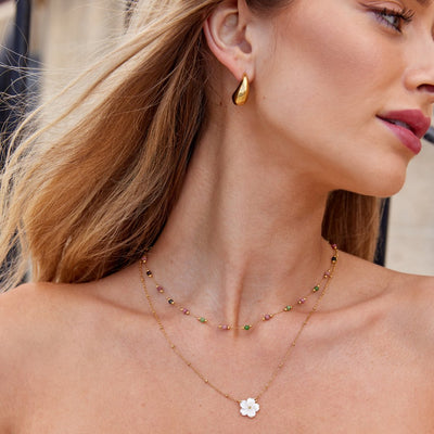 Collar de cuentas de piedra Lulu Spring