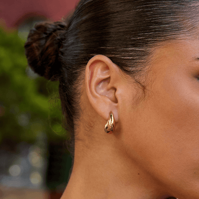 Mini círculos curvos dorados