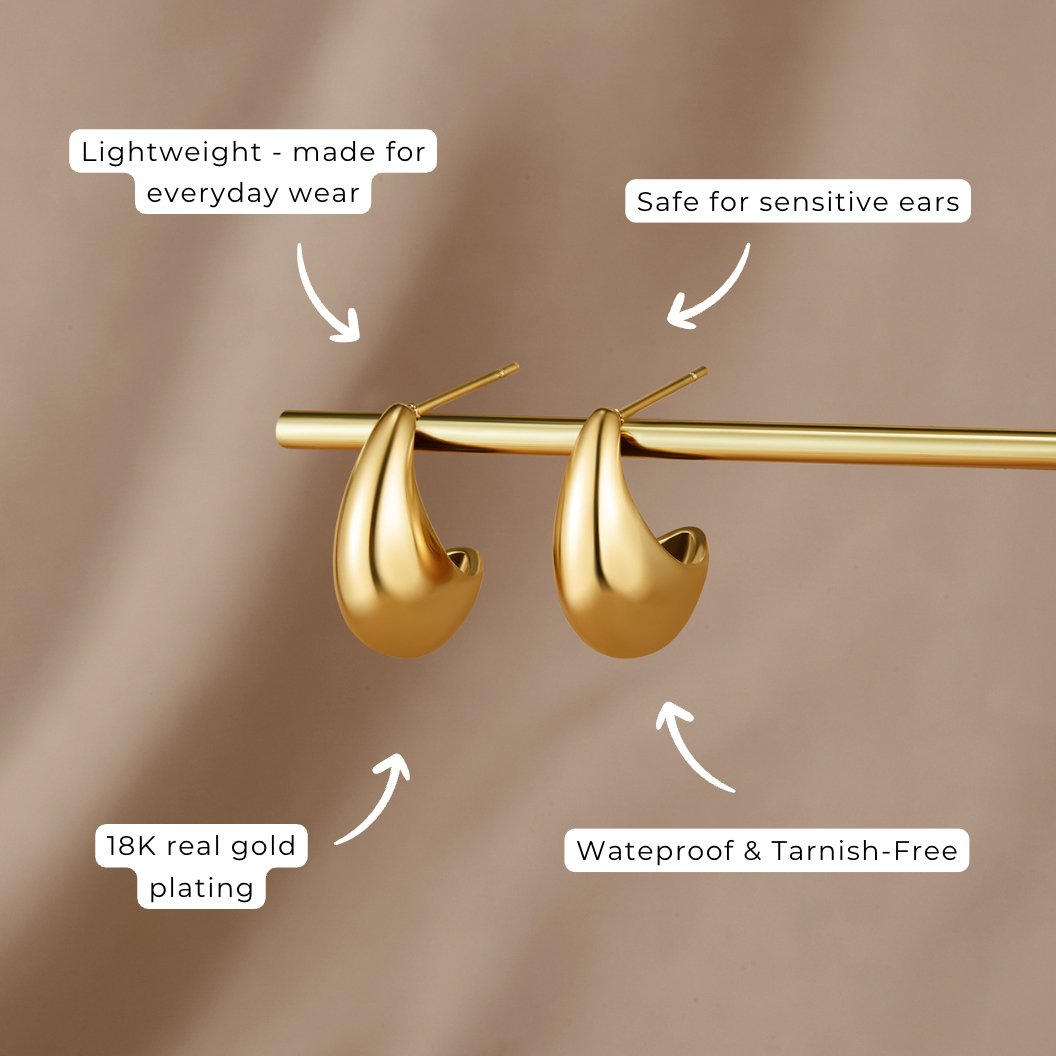 Mini círculos curvos dorados