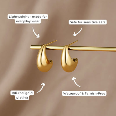 Mini círculos curvos dorados