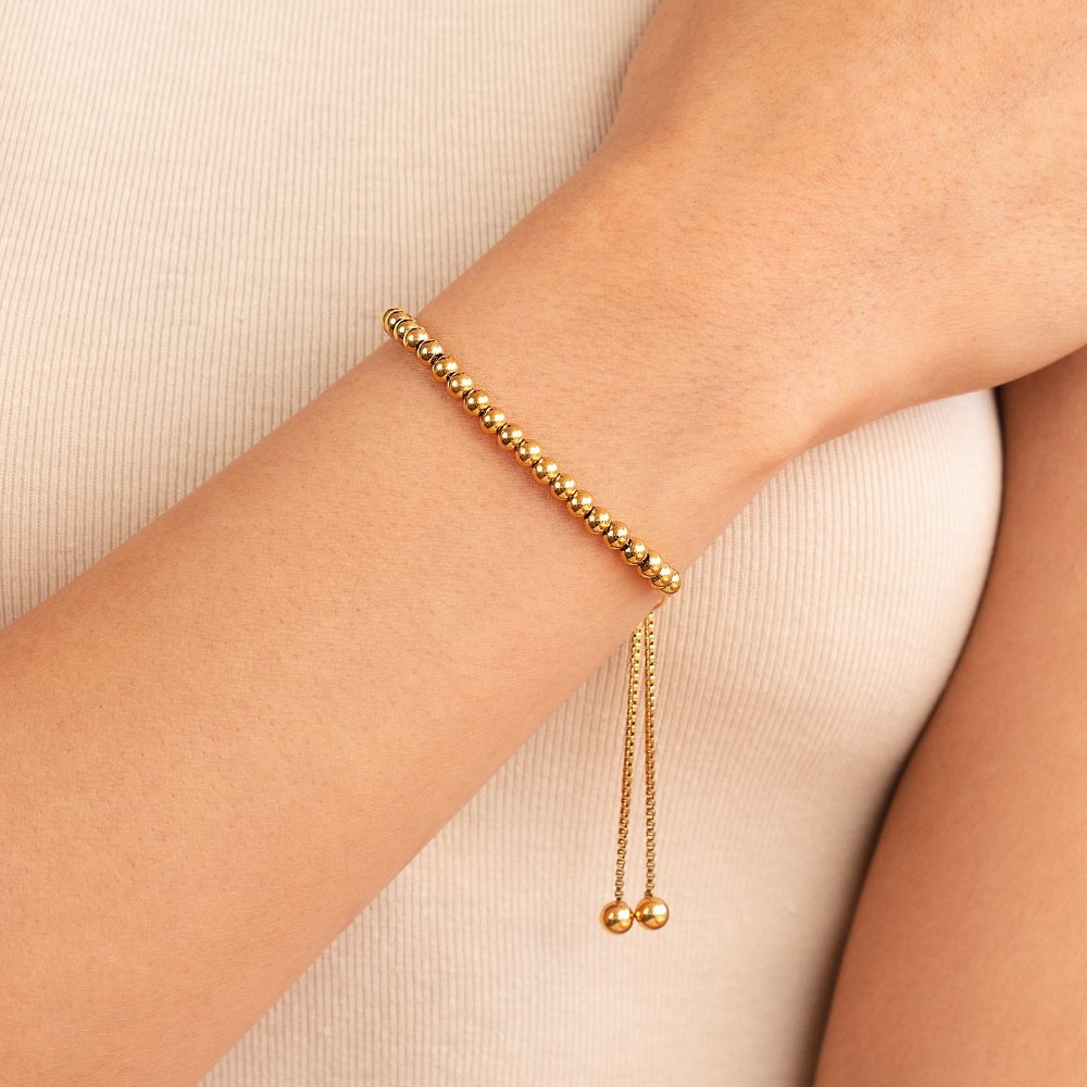 Pulsera de oro con cuentas Niloya