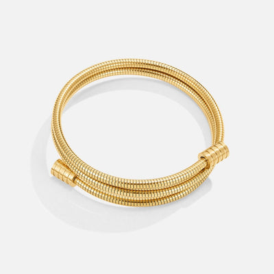 Pulsera trenzada de oro