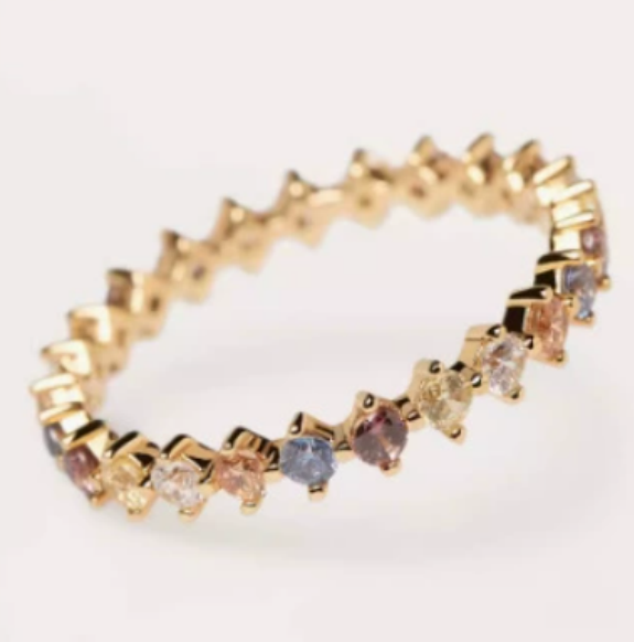Anillo de cristal arcoíris Adeline